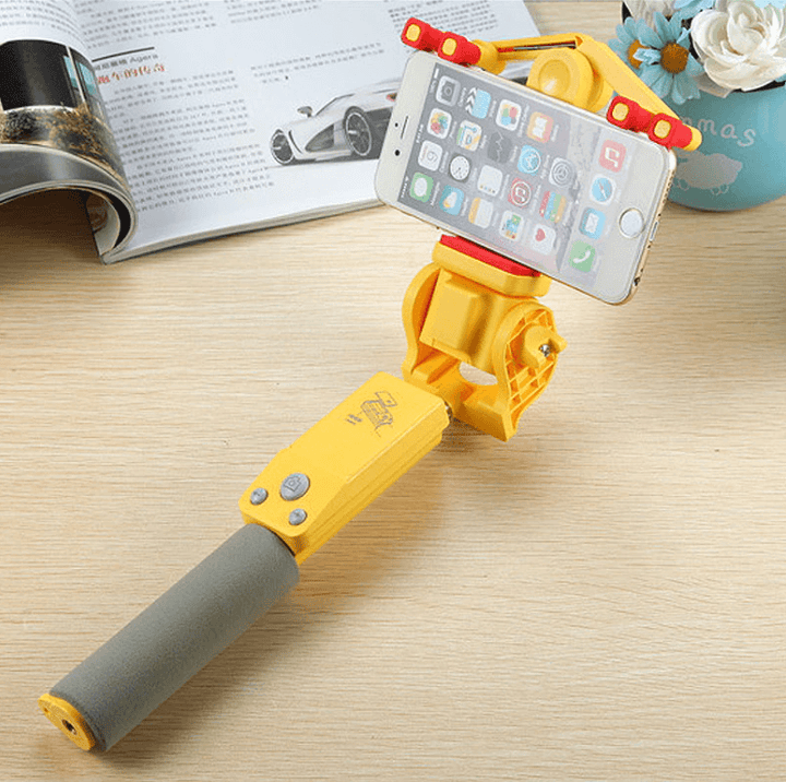Bluetooth Selfie Stick z obrotem 360° – SpinShot-Żółty-Trend Polska