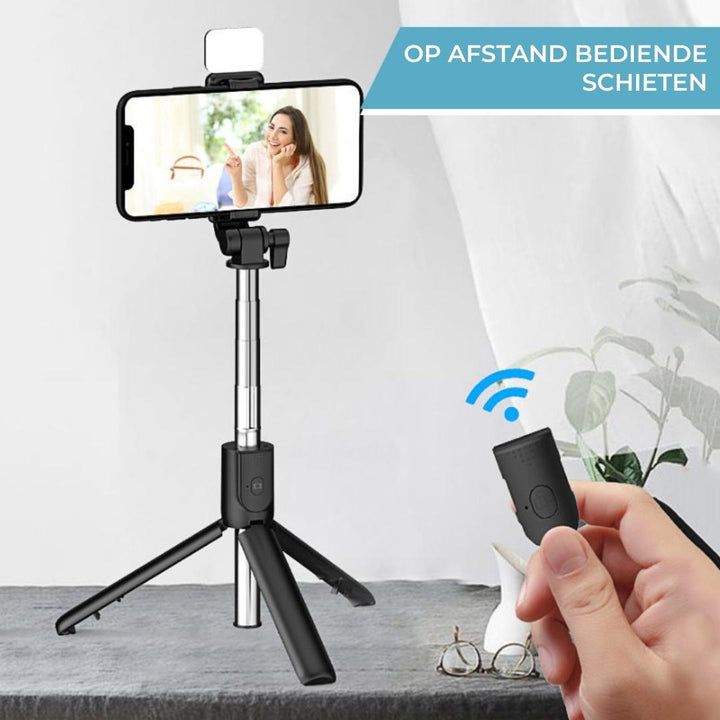 Bluetooth Selfiestick i Statyw – FlexiShot-Czarny-Trend Polska