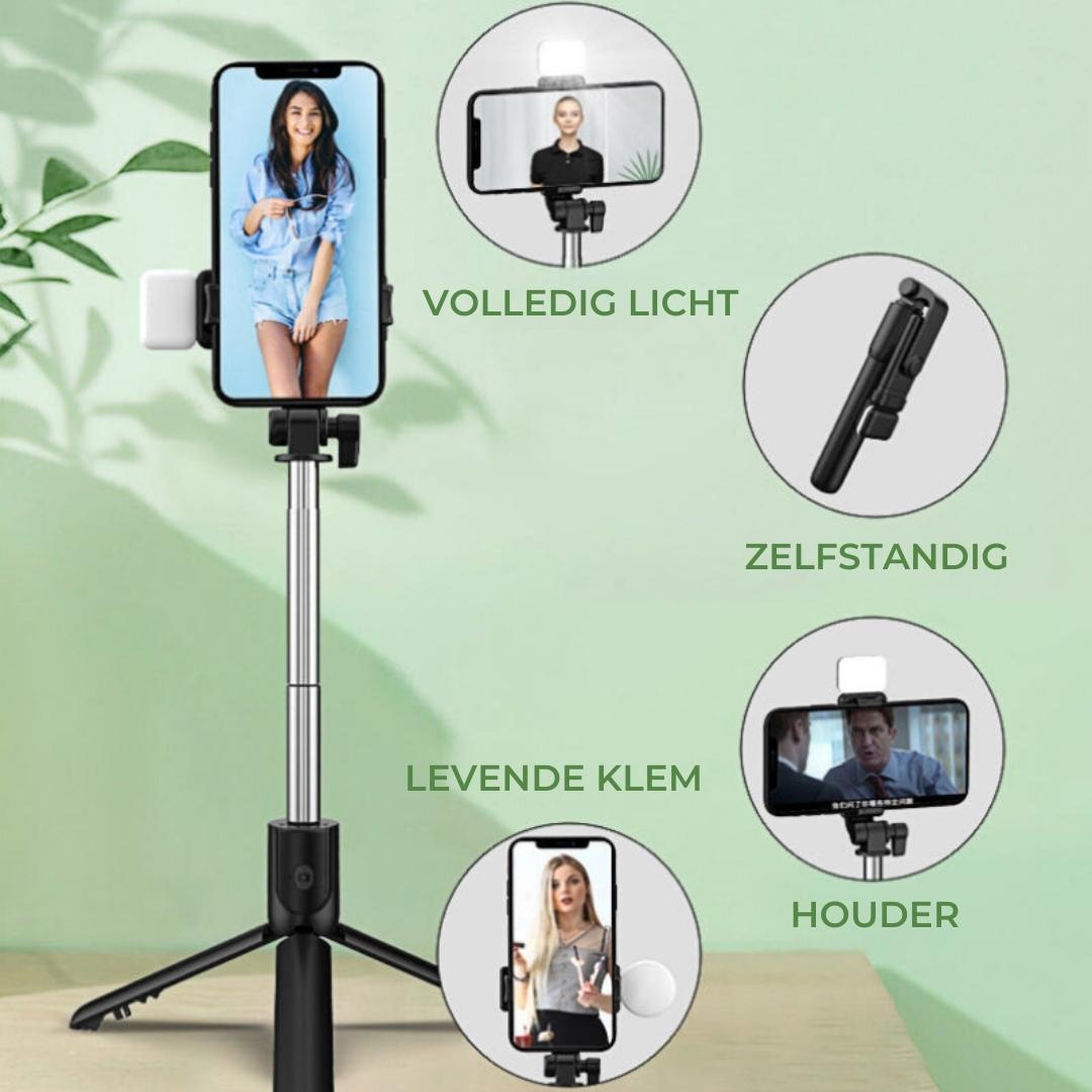 Bluetooth Selfiestick i Statyw – FlexiShot-Czarny-Trend Polska
