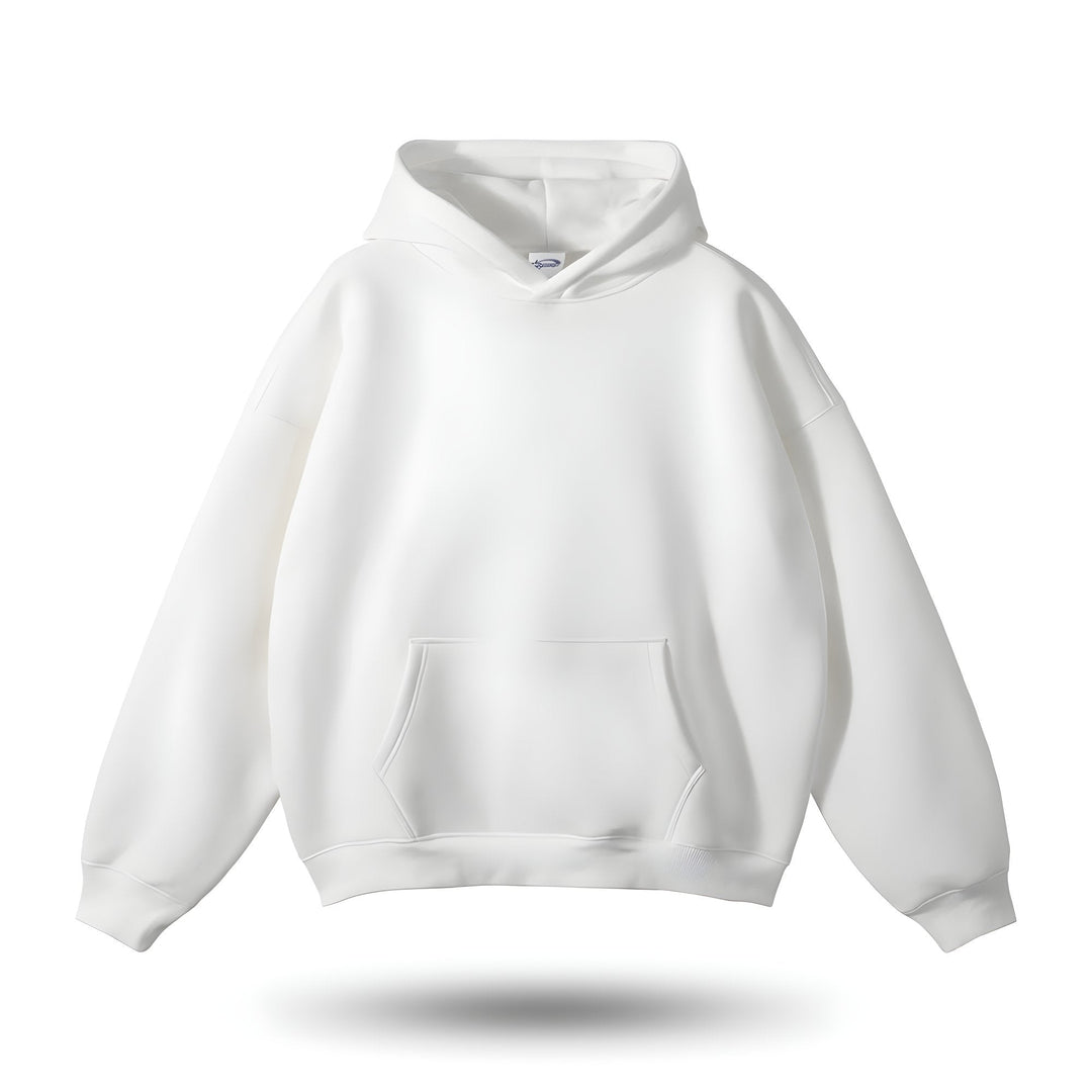 Bluza z kapturem Comfort Fit - Serenity-Śnieg-S-Trend Polska