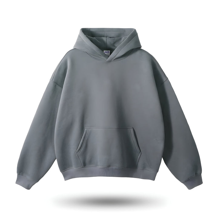 Bluza z kapturem Comfort Fit - Serenity-Stalowy szary-S-Trend Polska