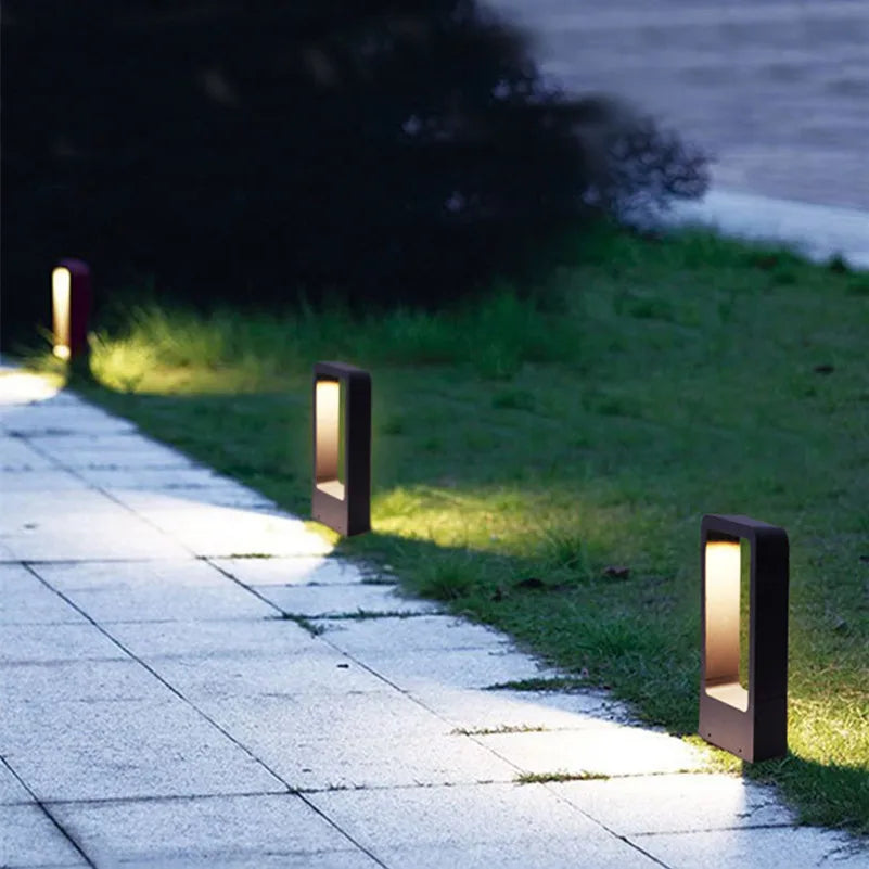 Boden Lampa Ogrodowa na Zewnątrz - GardenGlow-30CM-3000K DC12V-Szara obudowa-Trend Polska