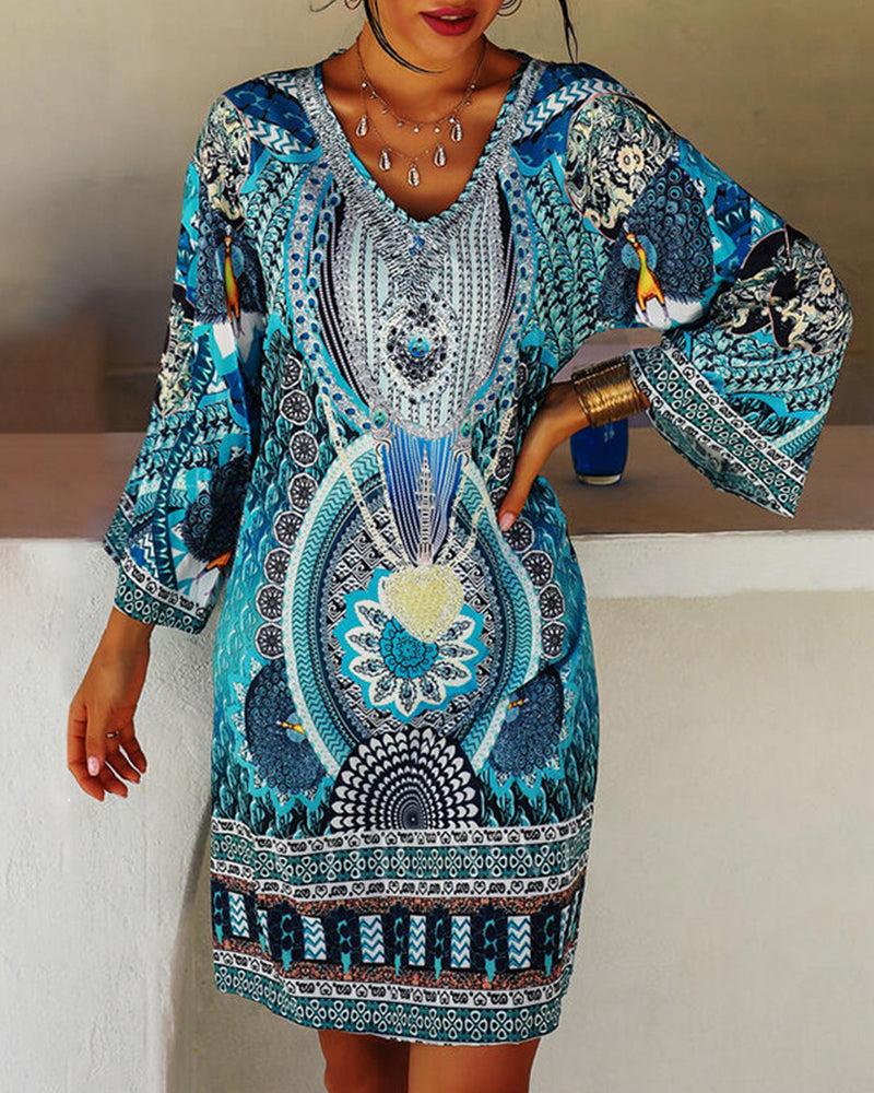 Boho letnia sukienka o luźnym kroju – Nina-S-Trend Polska