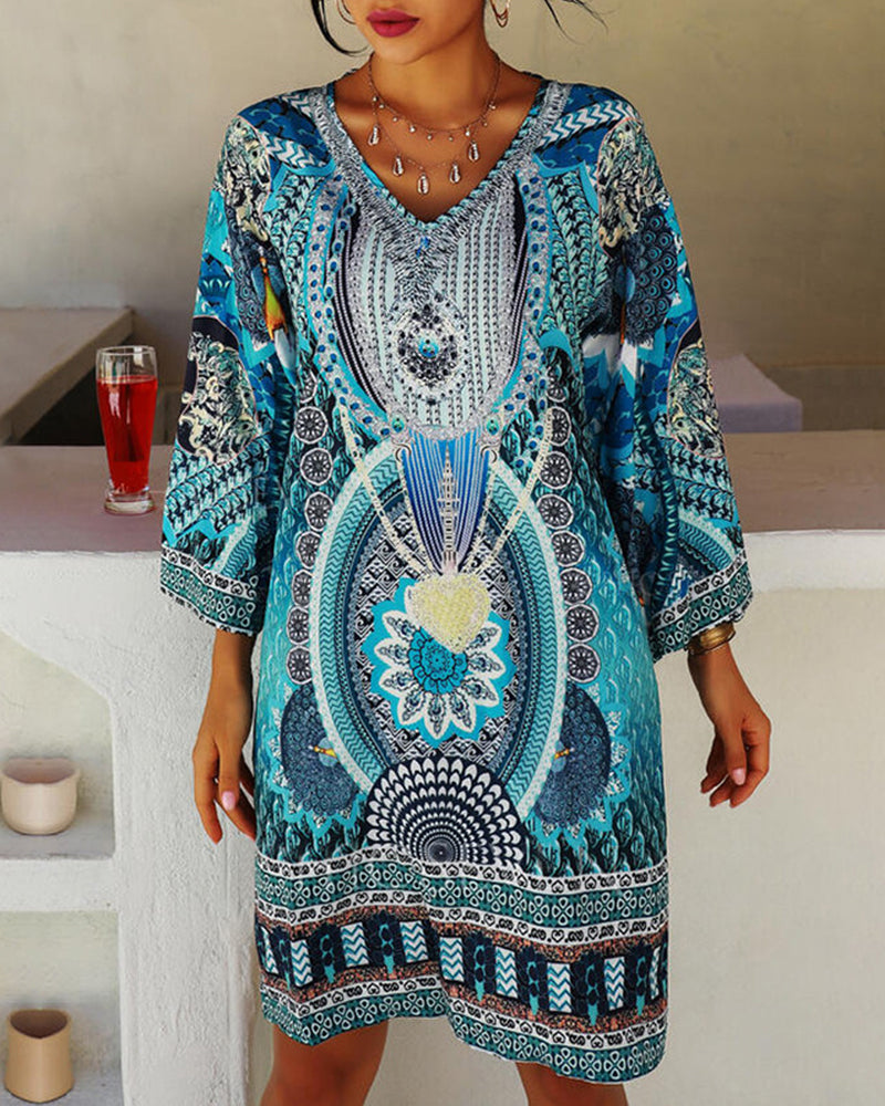 Boho letnia sukienka o luźnym kroju – Nina-S-Trend Polska