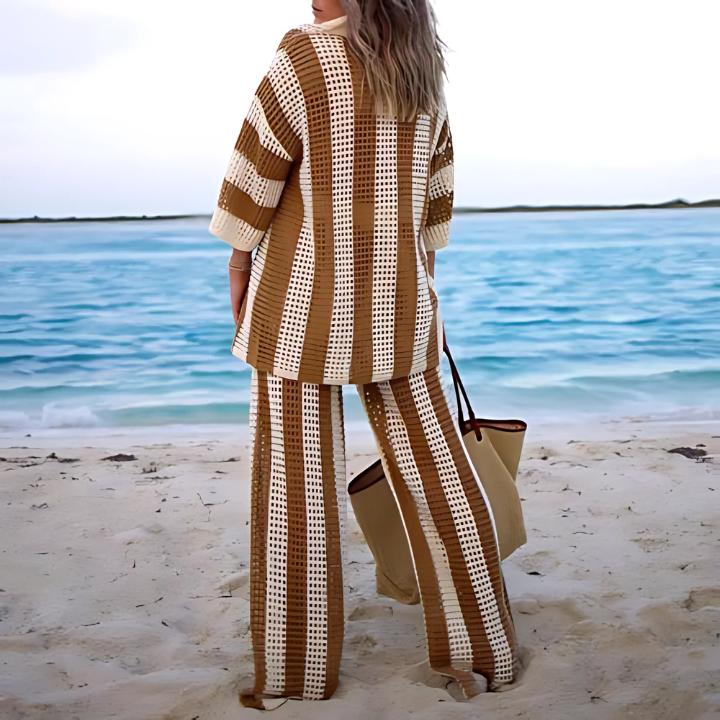 Boho Zestaw Plażowy Damski – Salina-Biały-S-Trend Polska