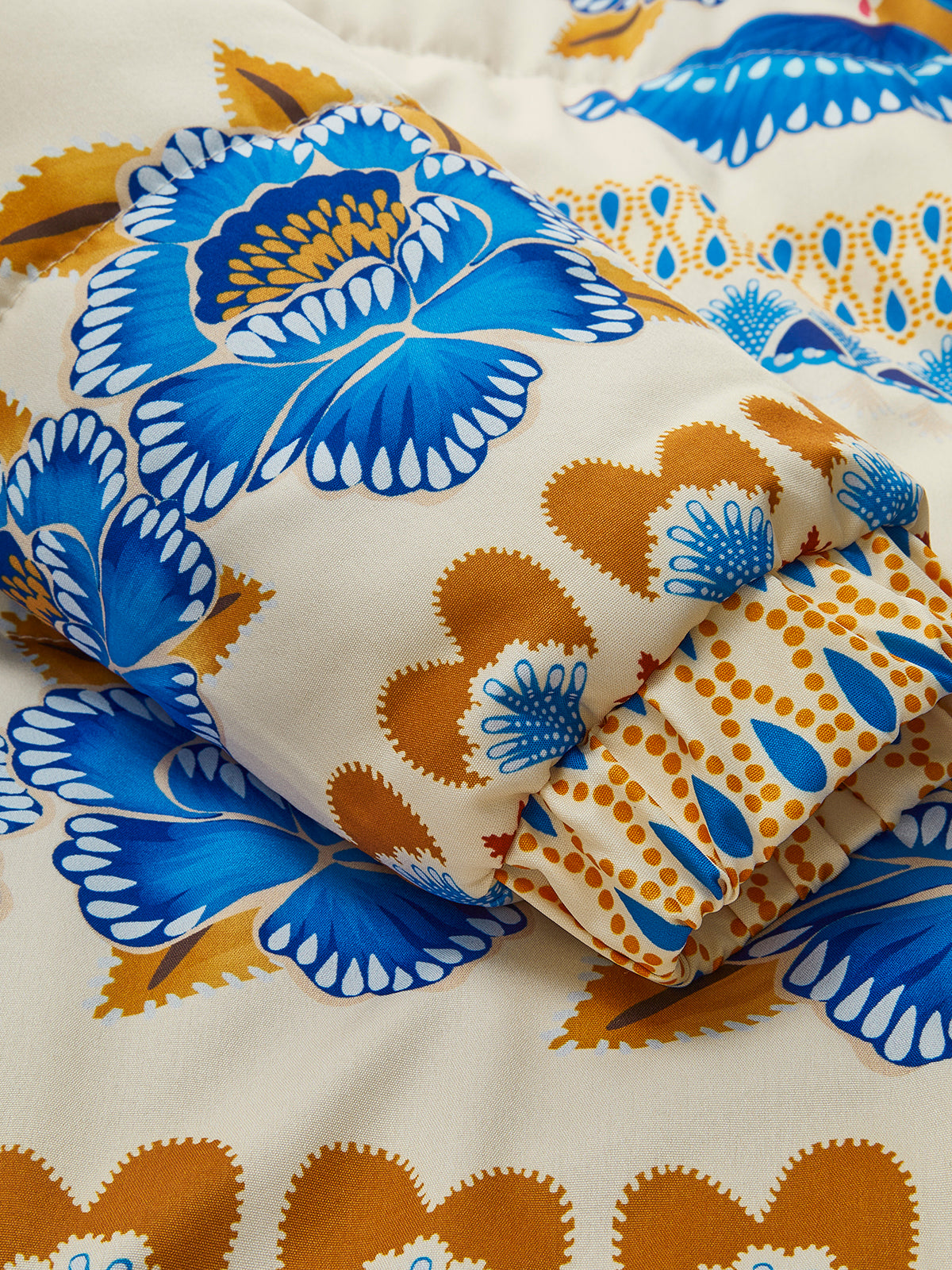 Boho Zimowa Kurtka z Drukiem i Zipperem - Zahara-S-Trend Polska