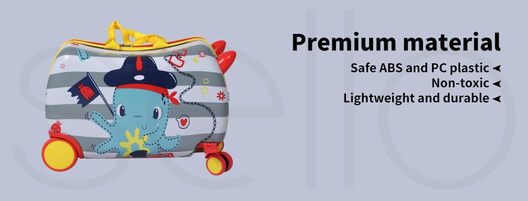 Dziecięca walizka-scooter 2-w-1 z 360° kółkami