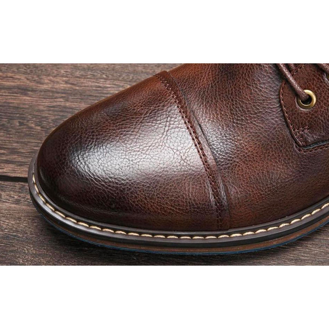 Brązowe męskie buty oxfords – Jules-40-Trend Polska