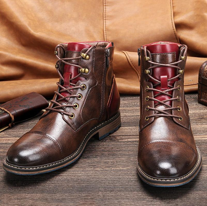 Brązowe męskie buty oxfords – Jules-40-Trend Polska