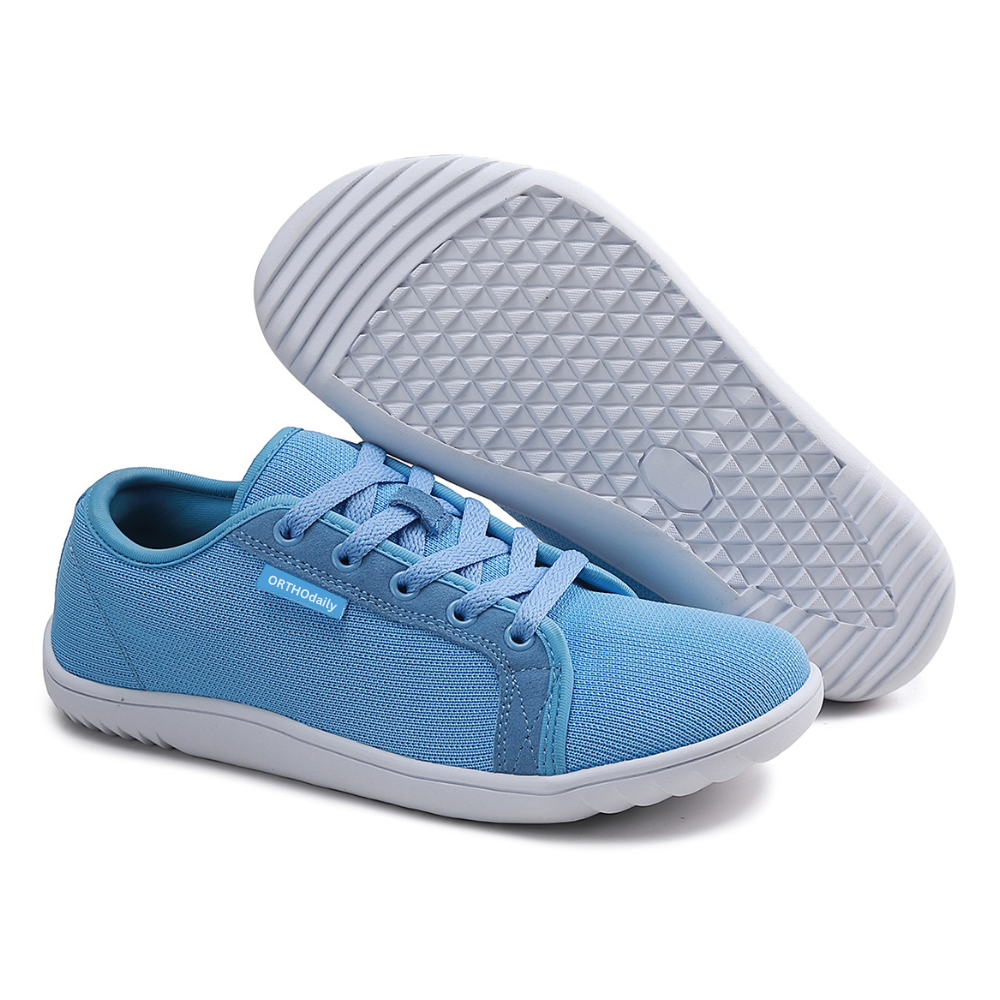 Brede Zero Drop Sneakers - StrideEase-36-Niebieski-Trend Polska