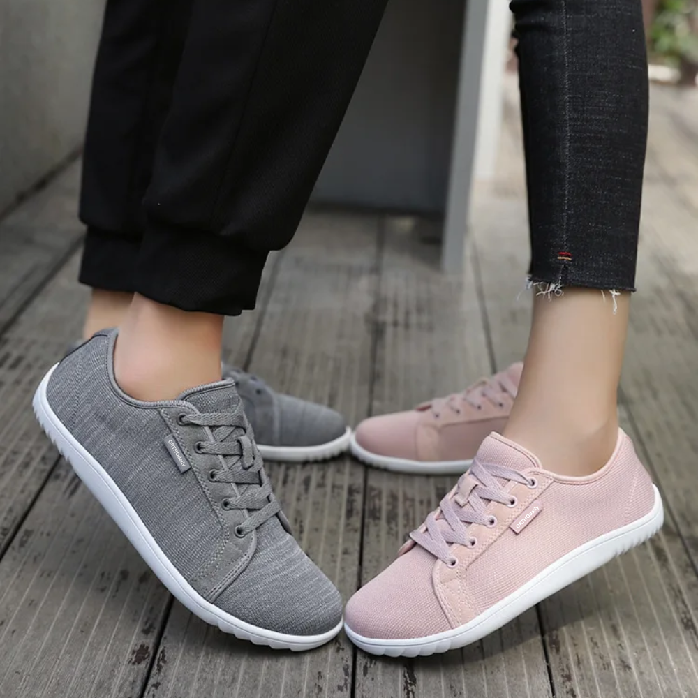 Brede Zero Drop Sneakers - StrideEase-36-Czarny-Trend Polska