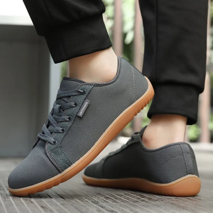 Brede Zero Drop Sneakers - StrideEase-36-Czarny-Trend Polska