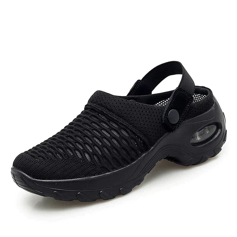 BreezeComfort Sandały | Ortodontyczne Sandały dla Kobiet-Czarny-34-Trend Polska