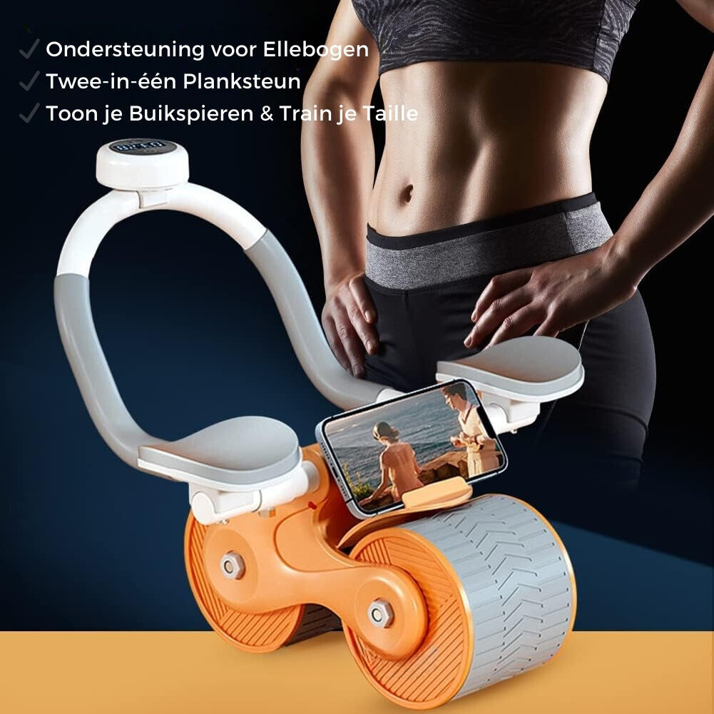 Buikspiertrainer - CoreRoller Pro-Pomarańczowy-Bez timera-Trend Polska