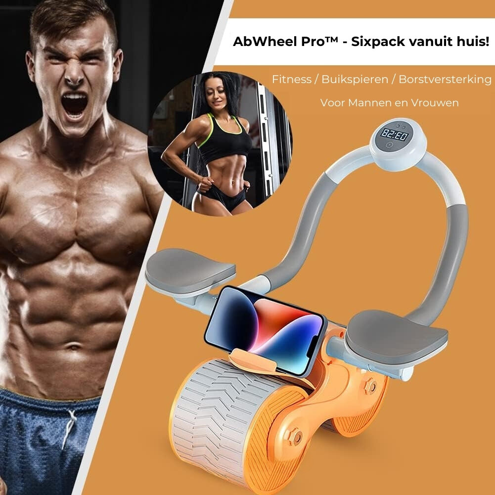 Buikspiertrainer - CoreRoller Pro-Pomarańczowy-Bez timera-Trend Polska