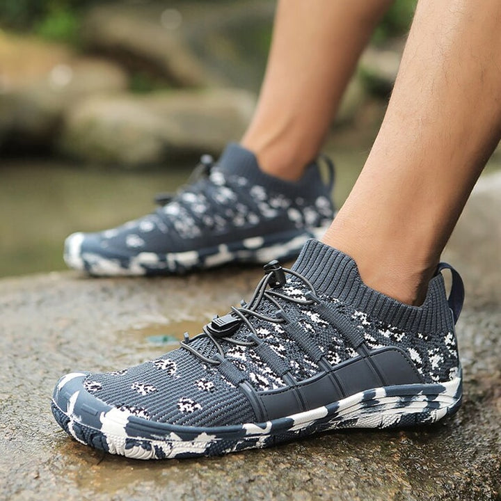 Buty sportowe na bosaka z antypoślizgową podeszwą – Auron-Ciemnoszary-35-Trend Polska