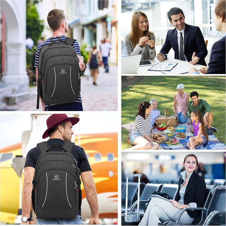 Plecak na laptopa odporny na wodę z portem USB i designem antykradzieżowym – TechPro