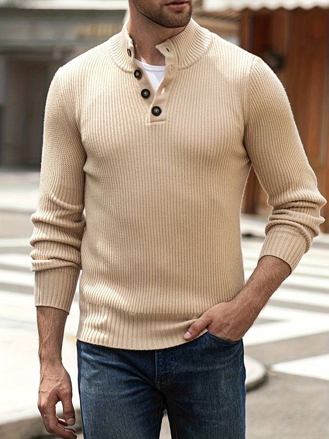 Capri Sweter - Hudson-Beżowy-M-Trend Polska