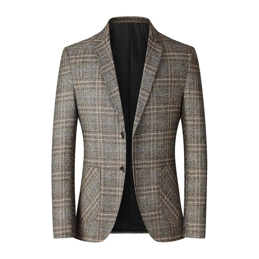 Casual Blazer dla Mężczyzn - Matthieu-Khaki-XXS-Trend Polska