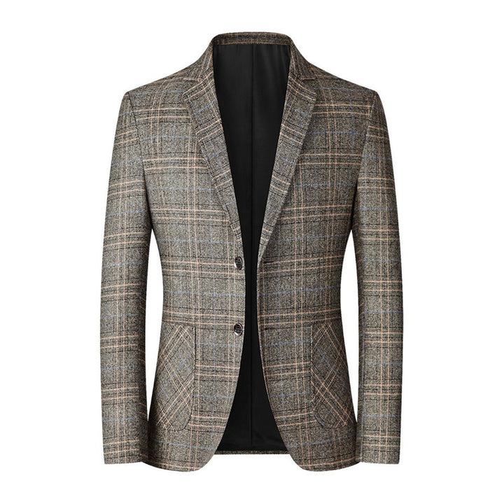 Casual Blazer dla Mężczyzn - Matthieu-Khaki-XXS-Trend Polska