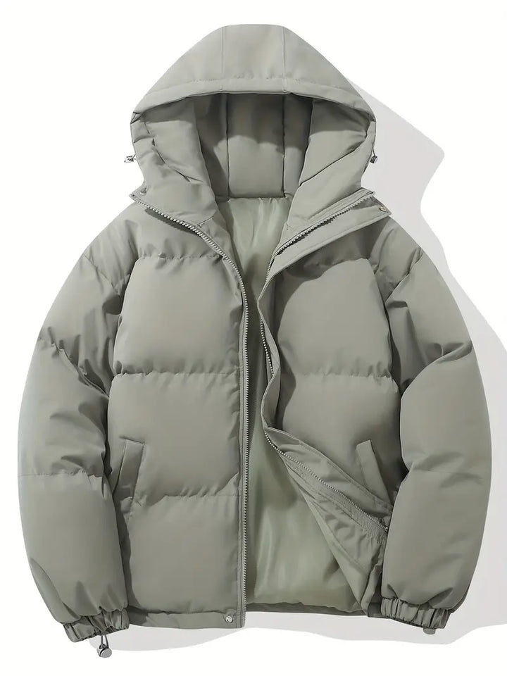 Casual bluza z kapturem i zamkiem – Orion-Szary-M-Trend Polska