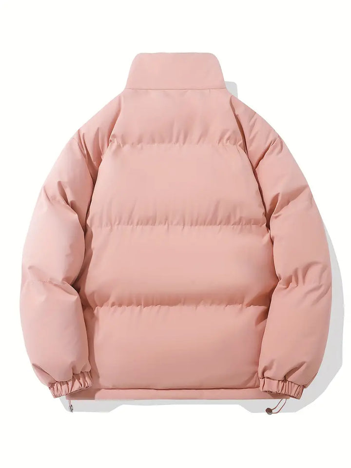 Casual bluza z kapturem i zamkiem – Orion-Różowy-M-Trend Polska