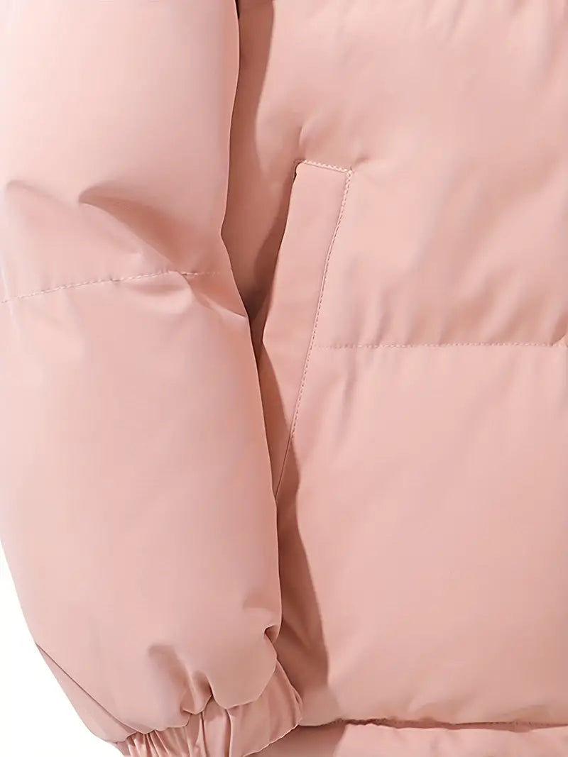 Casual bluza z kapturem i zamkiem – Orion-Różowy-M-Trend Polska