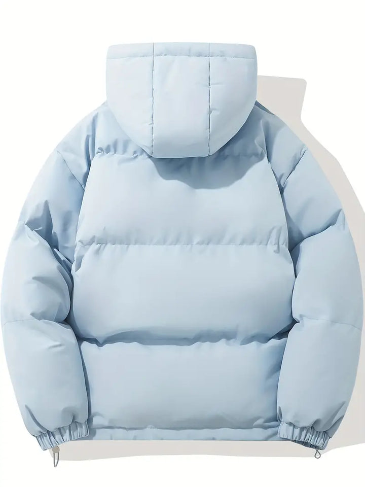 Casual bluza z kapturem i zamkiem – Orion-Różowy-M-Trend Polska