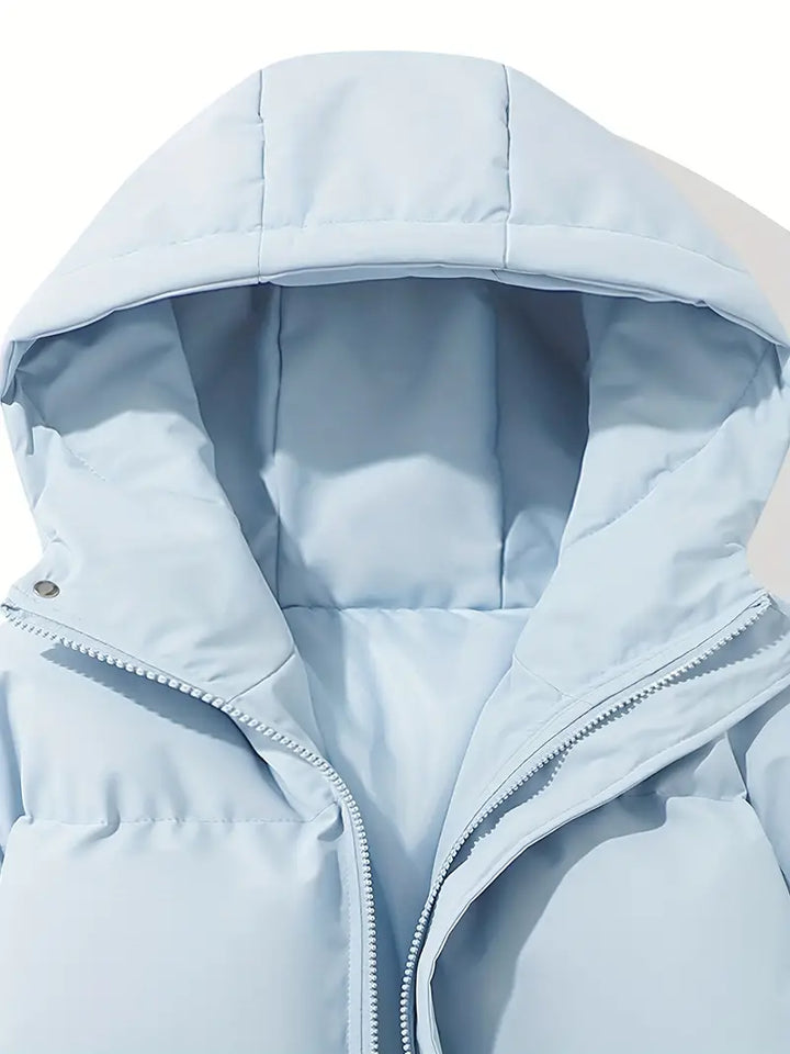 Casual bluza z kapturem i zamkiem – Orion-Różowy-M-Trend Polska