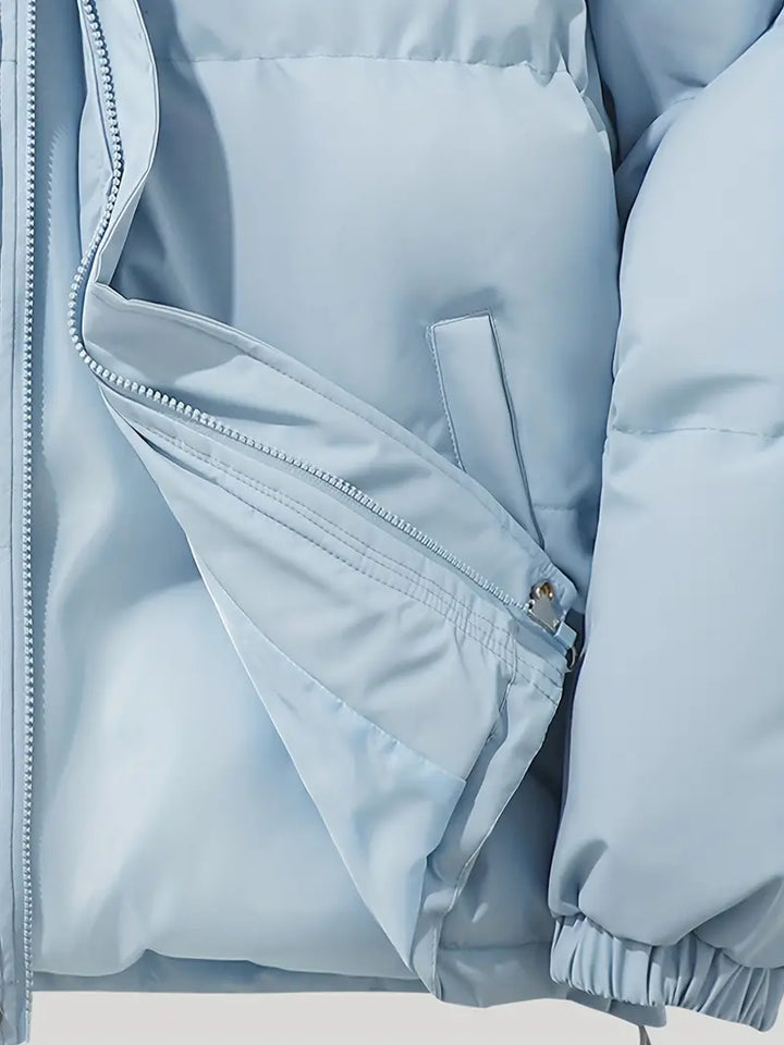 Casual bluza z kapturem i zamkiem – Orion-Różowy-M-Trend Polska