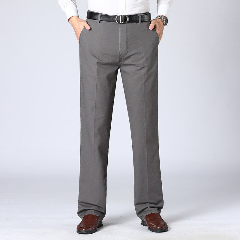 Casual Business Męskie Spodnie - Luca-Szary-XS-Trend Polska