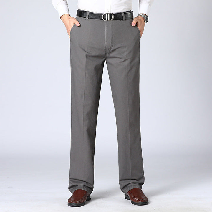 Casual Business Męskie Spodnie - Luca-Szary-XS-Trend Polska