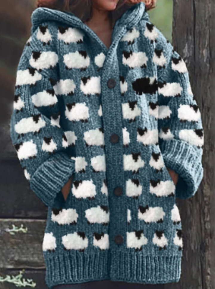 Casual Damska Zimowa Kurtka - Isla-Niebieski-S-Trend Polska