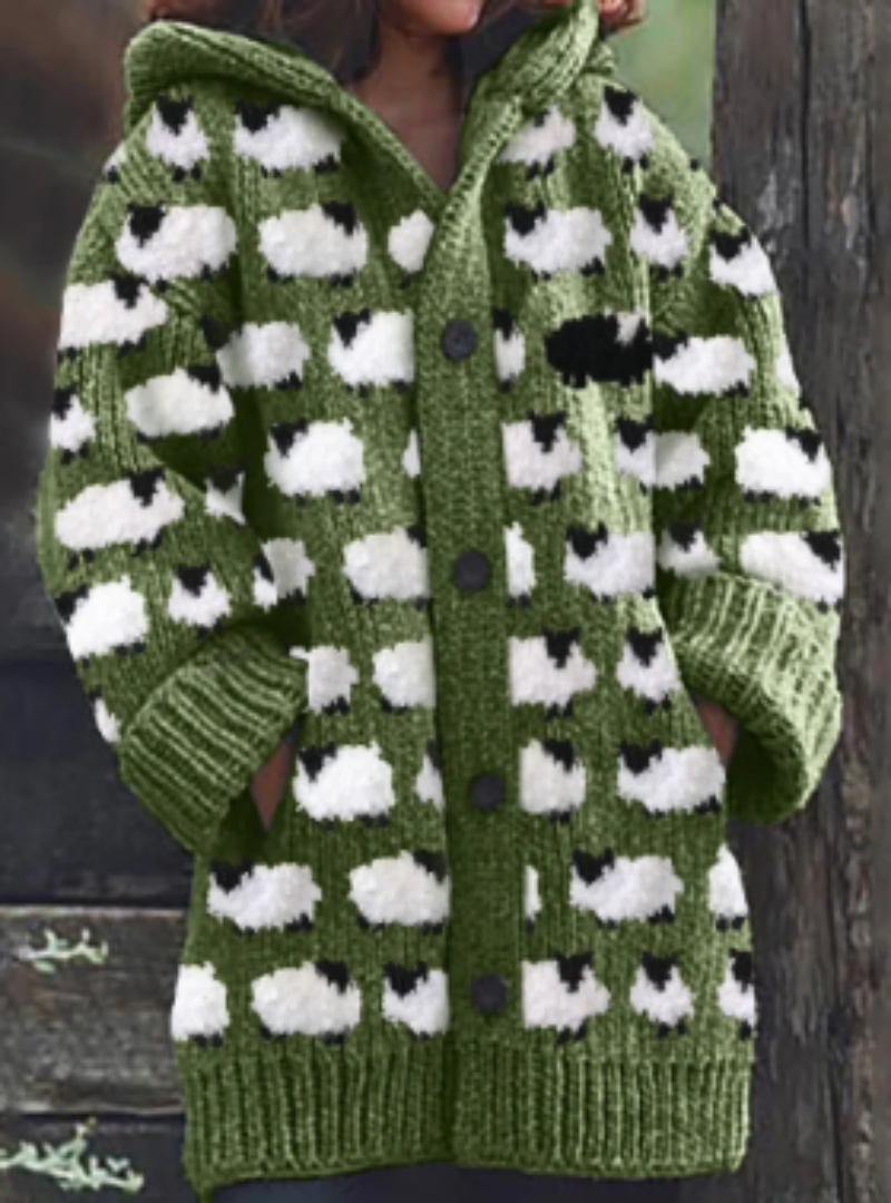 Casual Damska Zimowa Kurtka - Isla-Zielony-S-Trend Polska