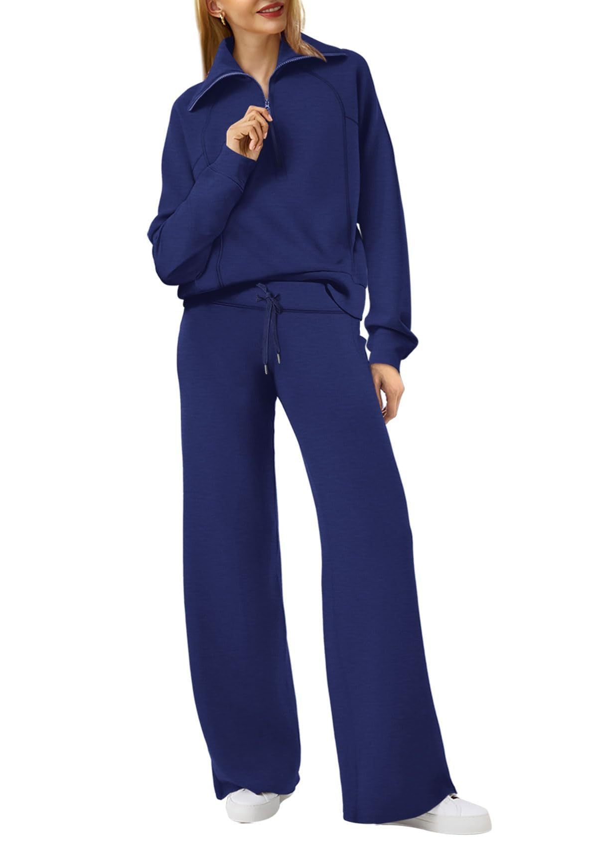 Casual Damski Zestaw Lounge - Luna-Marine-S-Trend Polska