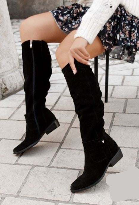 Casual Damskie Botki - Sophie-Czarny-34-Trend Polska