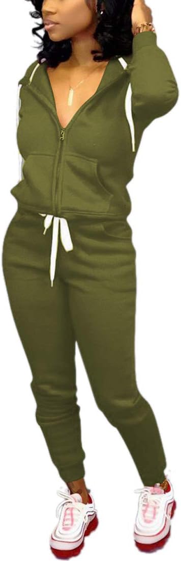 Casual Damskie Dresy - Mia-Zielony wojskowy-S-Trend Polska