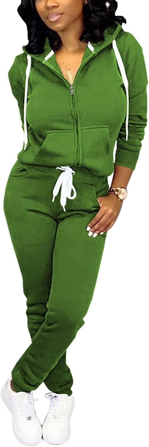 Casual Damskie Dresy - Mia-Zielony wojskowy-S-Trend Polska