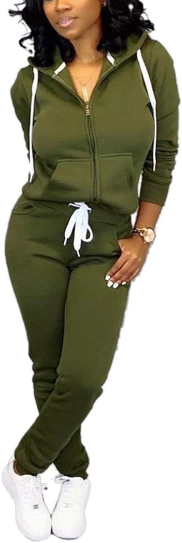 Casual Damskie Dresy - Mia-Zielony wojskowy-S-Trend Polska