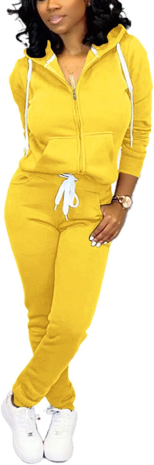 Casual Damskie Dresy - Mia-Żółty-S-Trend Polska