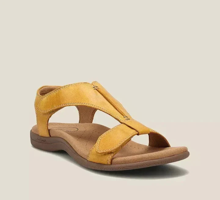 Casual Damskie Sandały - SunVibe-Żółty-35-Trend Polska