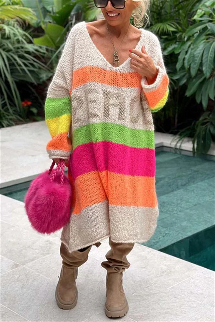 Casual Ibiza Sweter - Aurora-Beżowy-S-Trend Polska