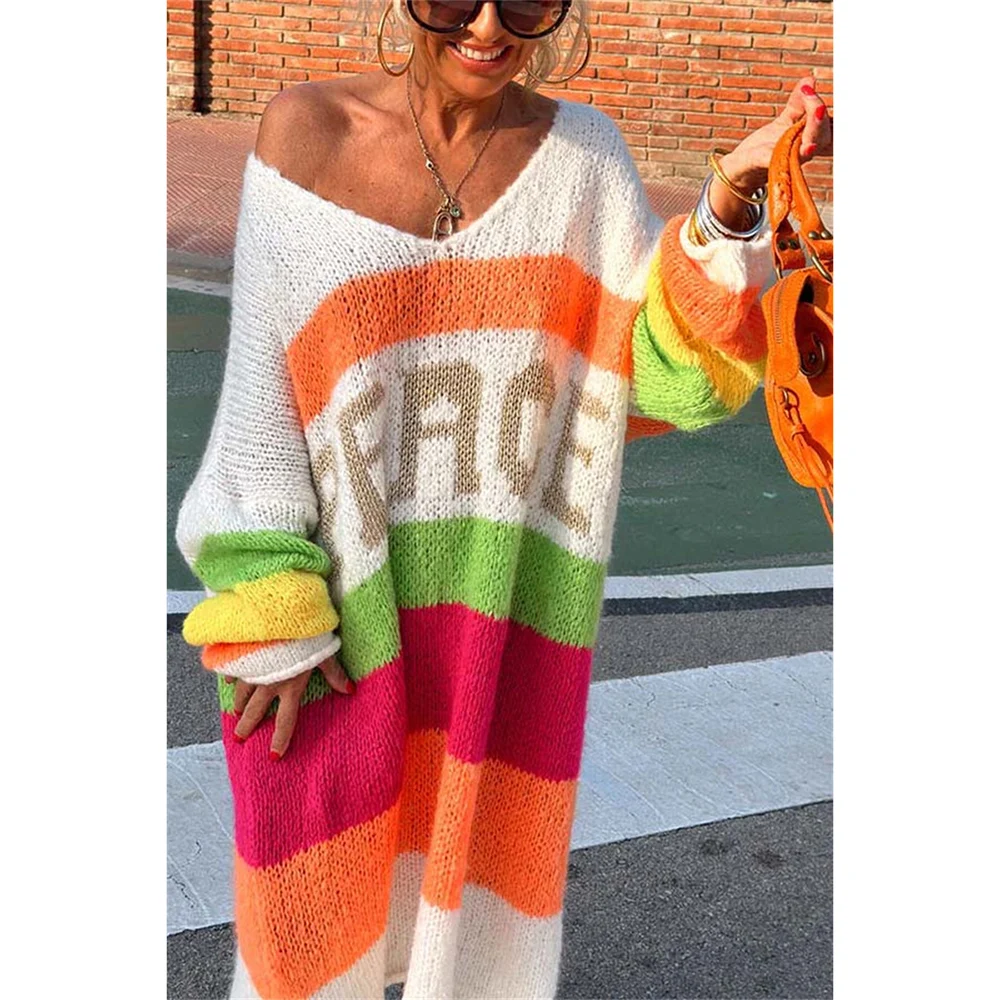 Casual Ibiza Sweter - Aurora-Biały-S-Trend Polska