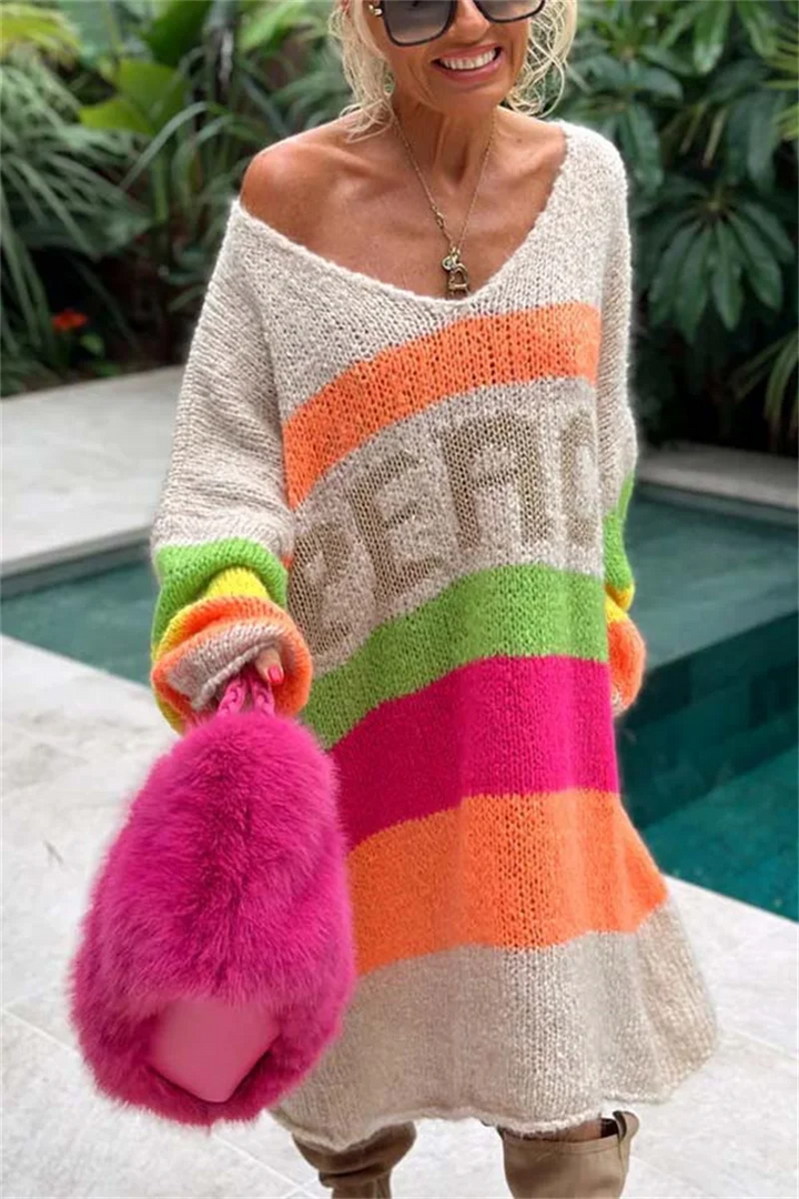 Casual Ibiza Sweter - Aurora-Beżowy-S-Trend Polska