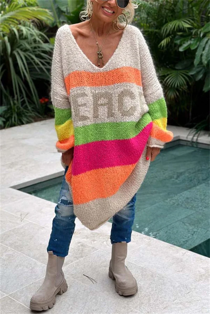Casual Ibiza Sweter - Aurora-Beżowy-S-Trend Polska