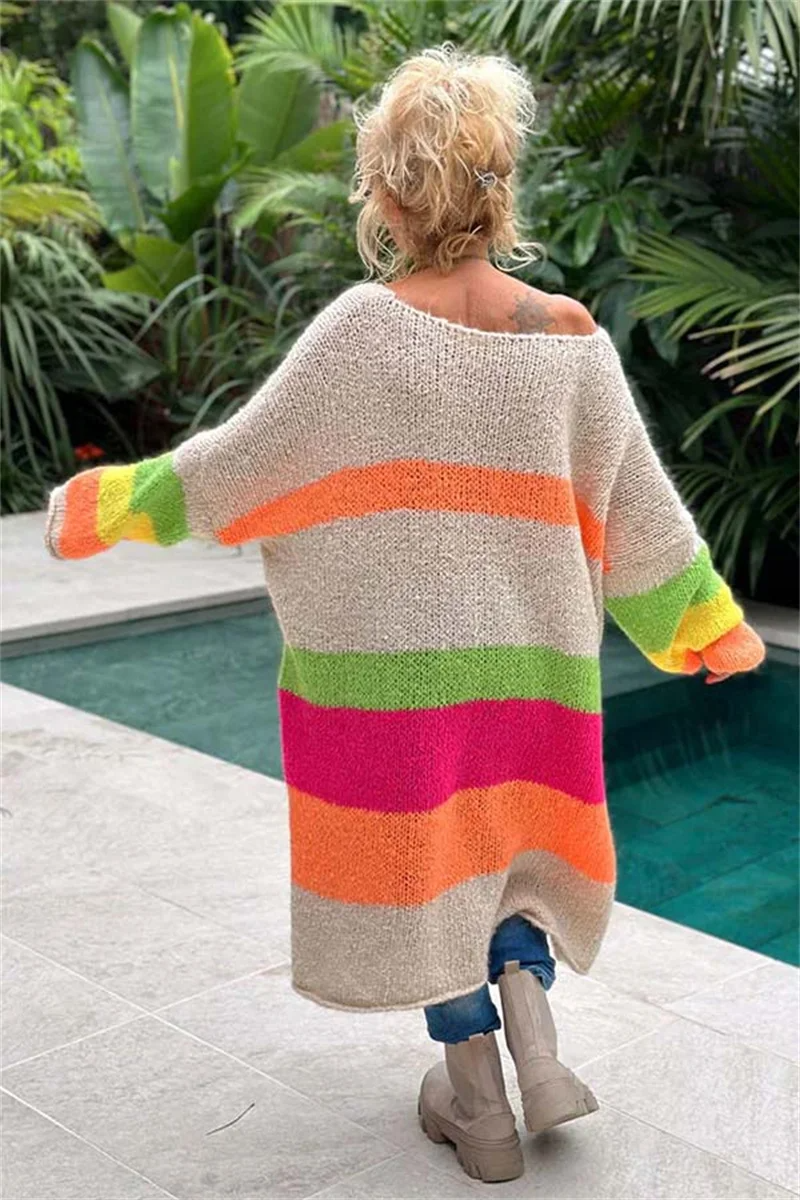 Casual Ibiza Sweter - Aurora-Beżowy-S-Trend Polska