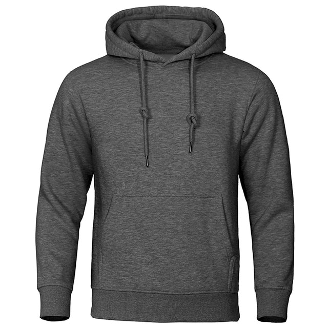 Casual Męska Bluza z Kapturem - ChillCore-Ciemnoszary-M-Trend Polska