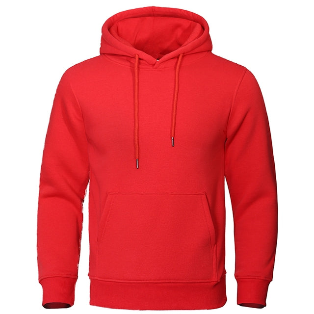 Casual Męska Bluza z Kapturem - ChillCore-Czerwony-M-Trend Polska