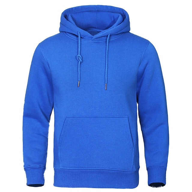 Casual Męska Bluza z Kapturem - ChillCore-Jasnoniebieski-M-Trend Polska