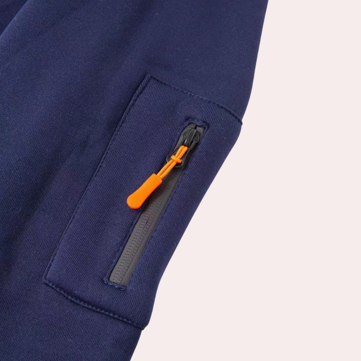 Casual Męska Bluza z Kapturem - Théo-Szary-S-Trend Polska